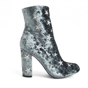 grey blue galactic star booties